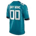 Zennovawear Men's Jacksonville Jaguars Teal Custom Team Game Jersey