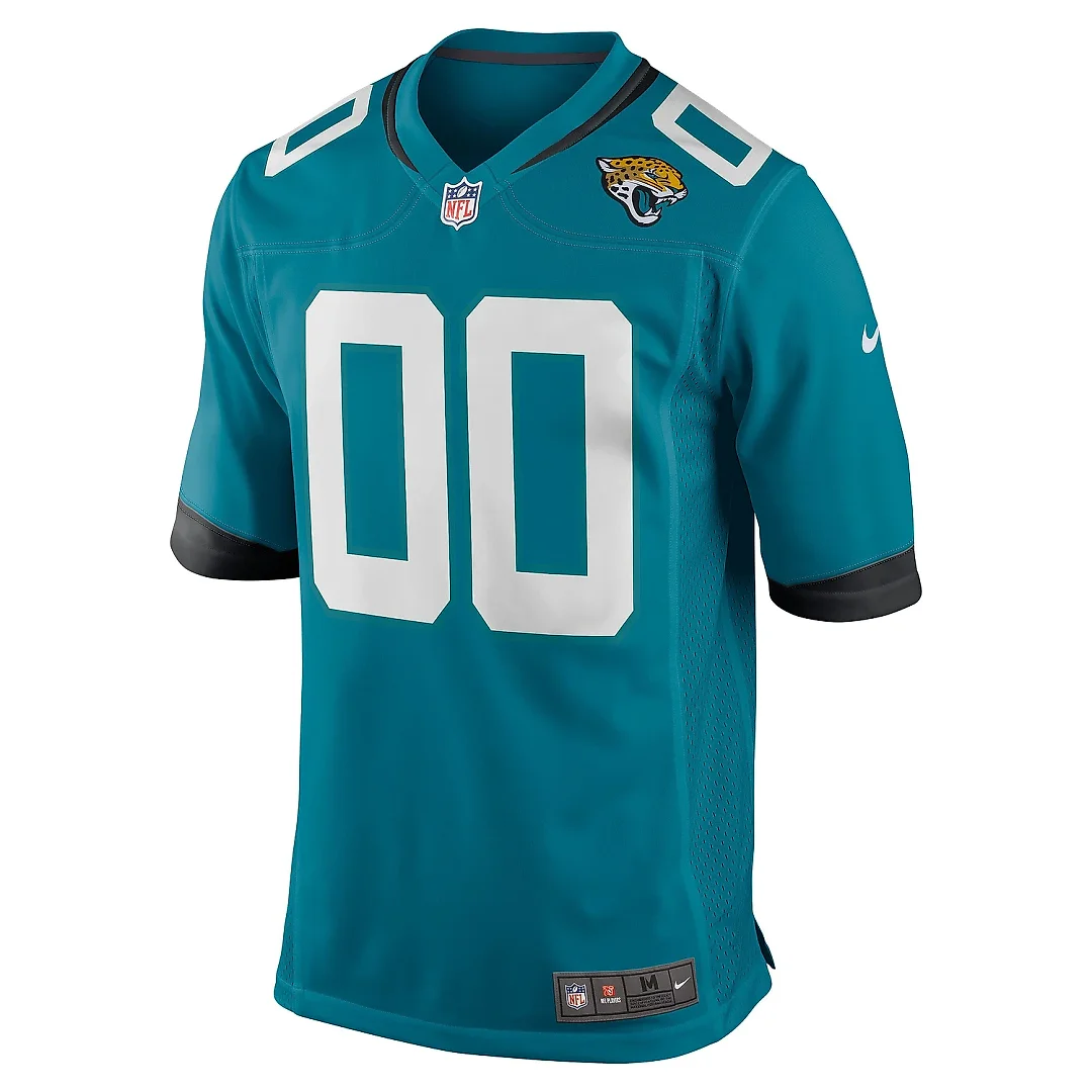Zennovawear Men's Jacksonville Jaguars Teal Custom Team Game Jersey