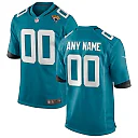 Zennovawear Men's Jacksonville Jaguars Teal Custom Team Game Jersey
