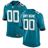 Zennovawear Men's Jacksonville Jaguars Teal Custom Team Game Jersey