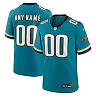 Zennovawear Men's Jacksonville Jaguars Teal Prowler Throwback Custom Game Jersey