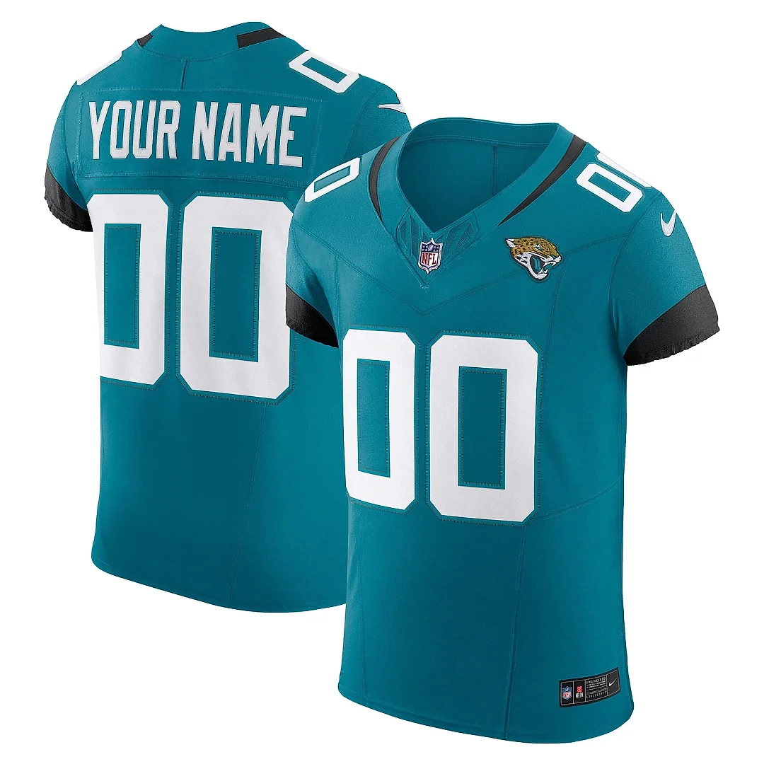 Zennovawear Men's Jacksonville Jaguars Teal Vapor F.U.S.E. Elite Custom Jersey