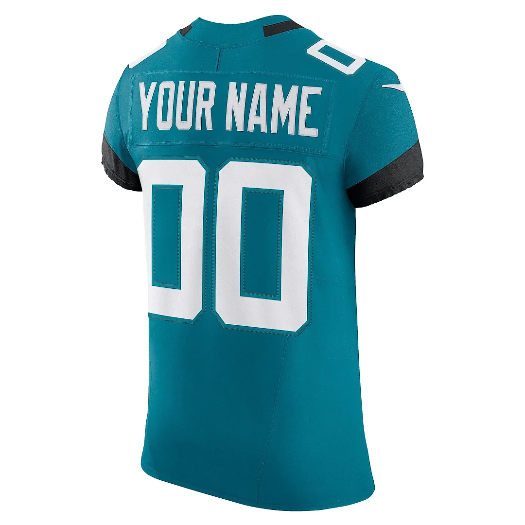 Zennovawear Men's Jacksonville Jaguars Teal Vapor F.U.S.E. Elite Custom Jersey