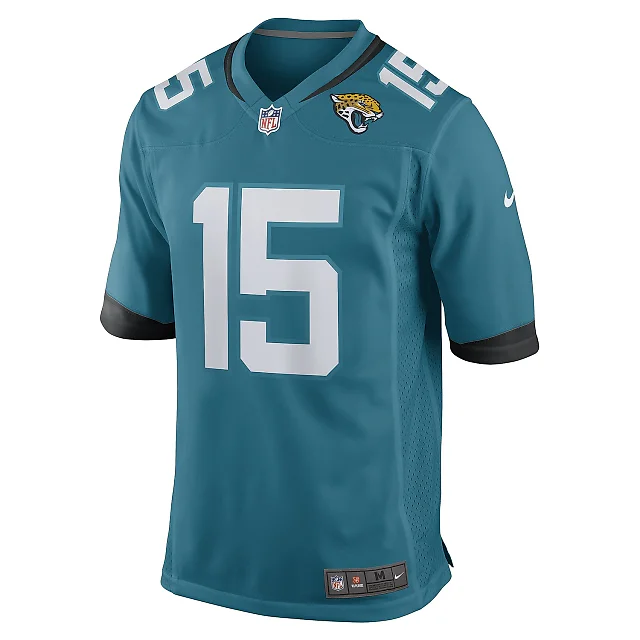 Zennovawear Men's Jacksonville Jaguars Tim Jones Teal Game Player Jersey
