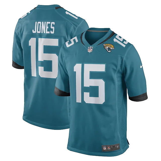 Zennovawear Men's Jacksonville Jaguars Tim Jones Teal Game Player Jersey