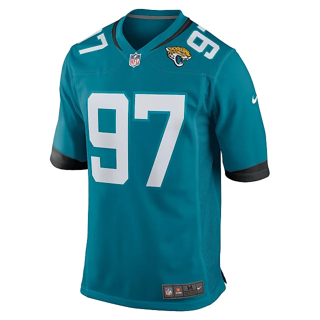 Zennovawear Men's Jacksonville Jaguars Tommy Togiai Teal Team Game Jersey