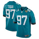 Zennovawear Men's Jacksonville Jaguars Tommy Togiai Teal Team Game Jersey