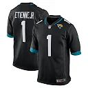 Zennovawear Men's Jacksonville Jaguars Travis Etienne Black Game Jersey