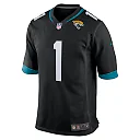 Zennovawear Men's Jacksonville Jaguars Travis Etienne Black Game Jersey