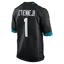 Zennovawear Men's Jacksonville Jaguars Travis Etienne Black Game Jersey