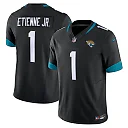 Zennovawear Men's Jacksonville Jaguars Travis Etienne Black Vapor F.U.S.E. Limited Jersey