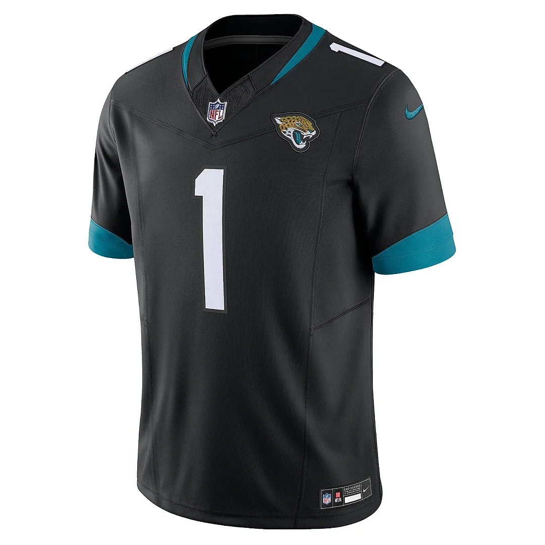Zennovawear Men's Jacksonville Jaguars Travis Etienne Black Vapor F.U.S.E. Limited Jersey