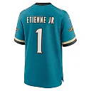 Zennovawear Men's Jacksonville Jaguars Travis Etienne Jr Teal Prowler Throwback Player Game Jersey
