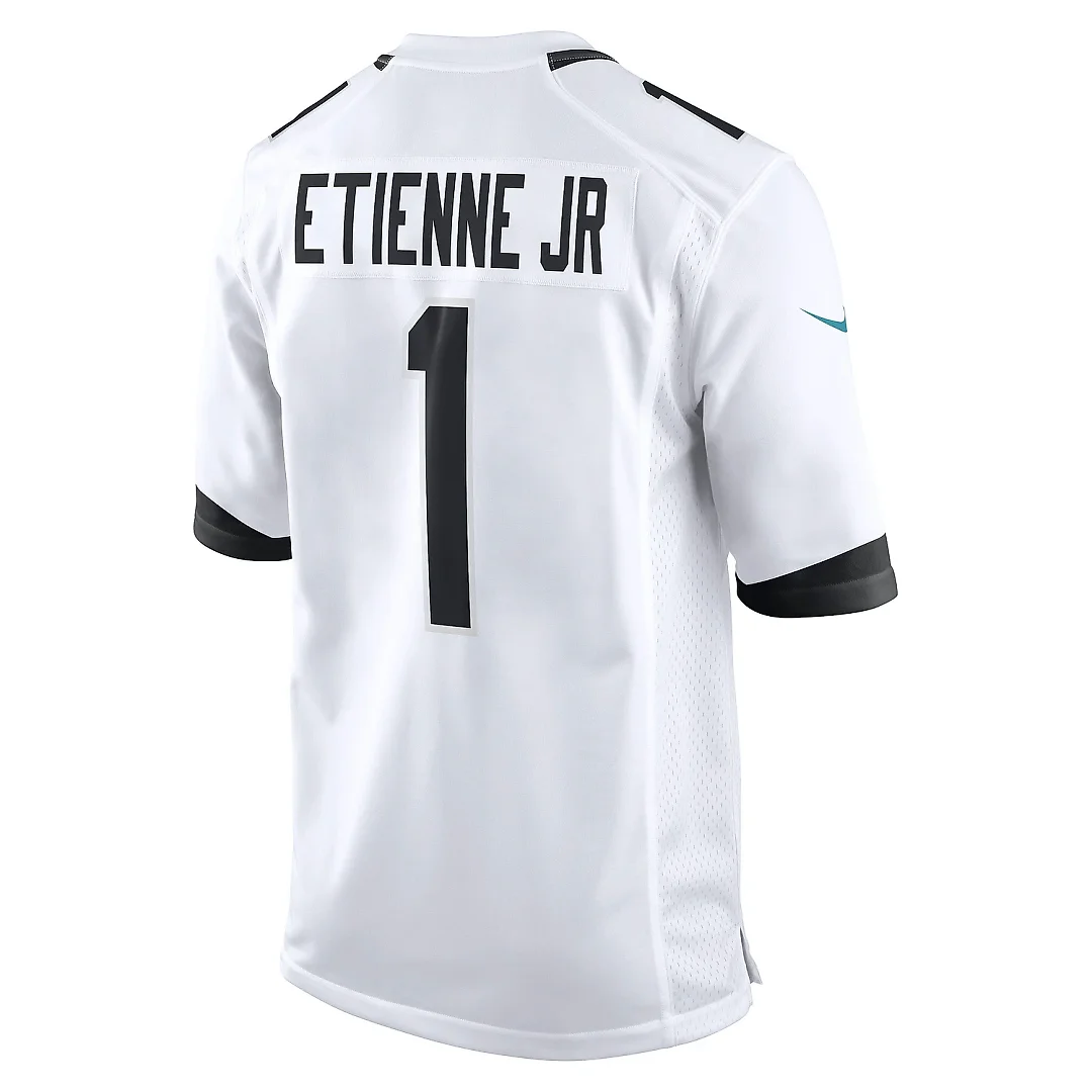 Zennovawear Men's Jacksonville Jaguars Travis Etienne Jr. White Game Player Jersey