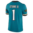 Zennovawear Men's Jacksonville Jaguars Travis Etienne Teal Prowler Throwback Vapor F.U.S.E. Limited Jersey