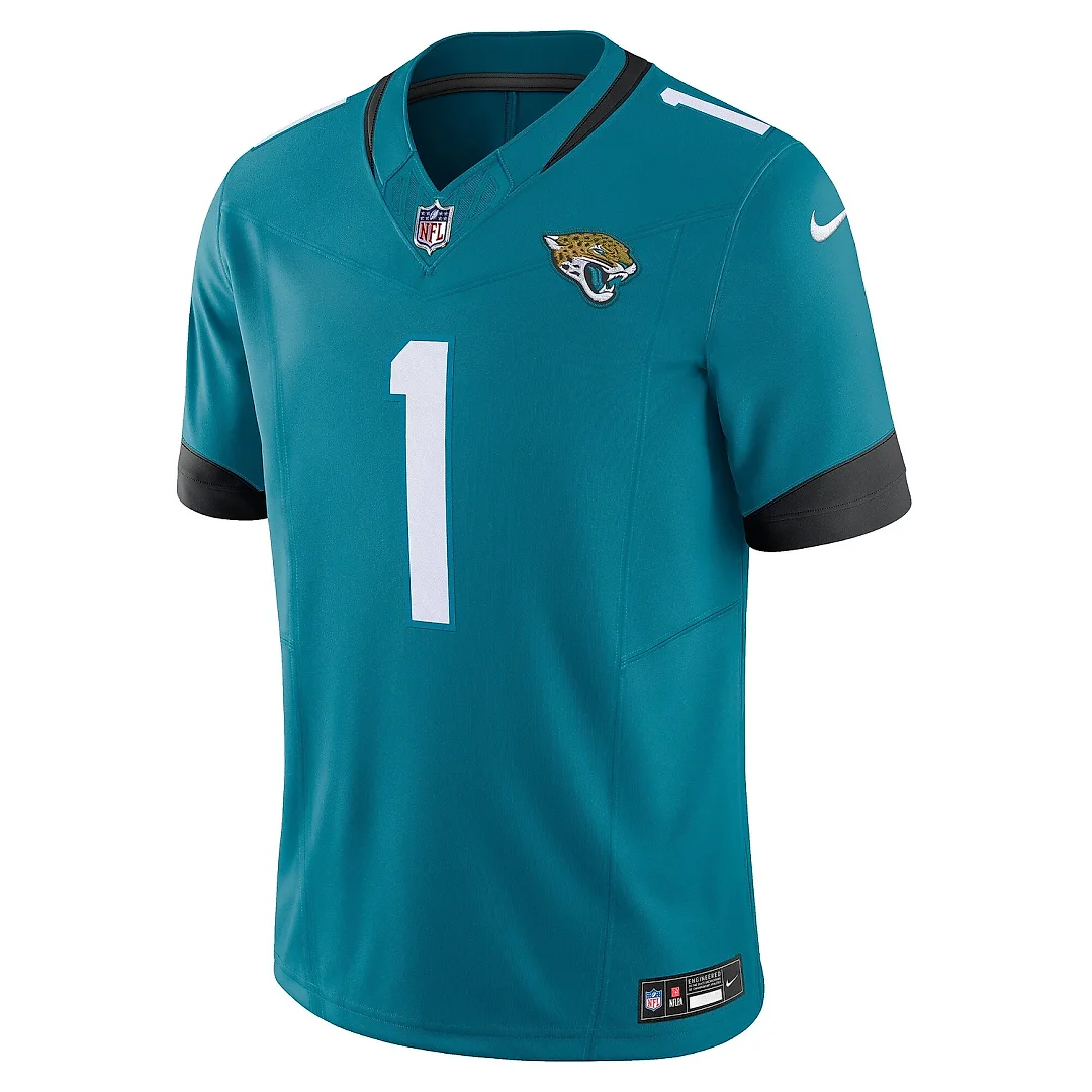 Zennovawear Men's Jacksonville Jaguars Travis Etienne Teal Vapor F.U.S.E. Limited Jersey