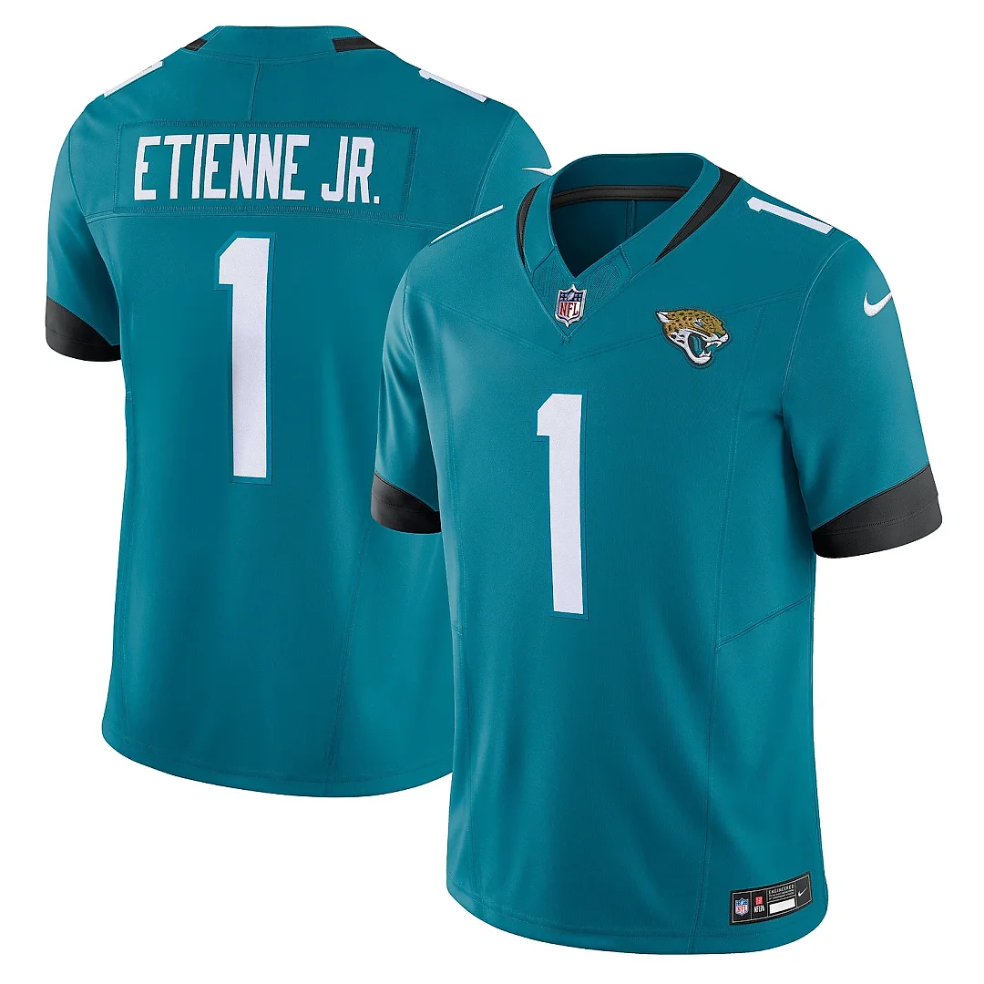 Zennovawear Men's Jacksonville Jaguars Travis Etienne Teal Vapor F.U.S.E. Limited Jersey