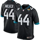 Zennovawear Men's Jacksonville Jaguars Travon Walker Black Player Game Jersey