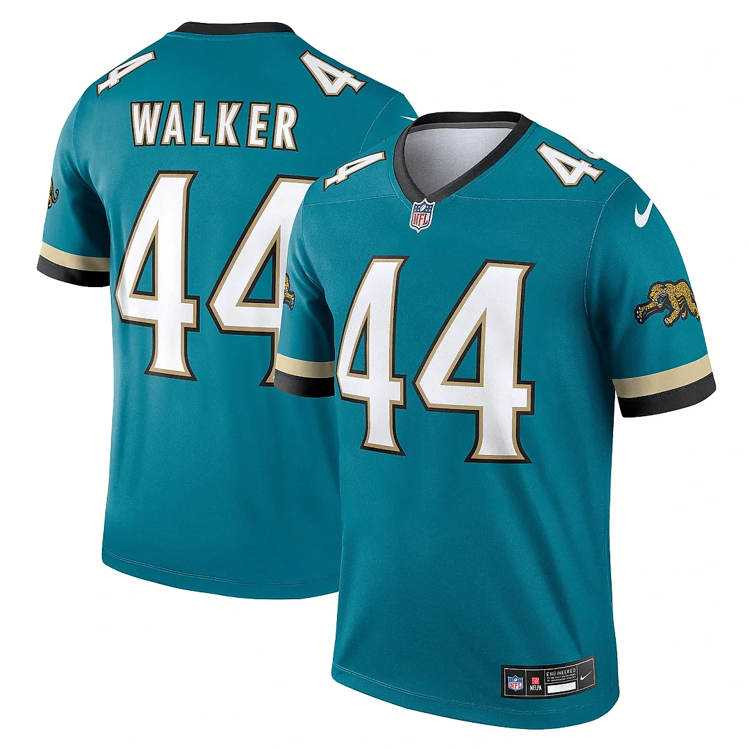 Zennovawear Men's Jacksonville Jaguars Travon Walker Teal Alternate Legend Player Performance Top
