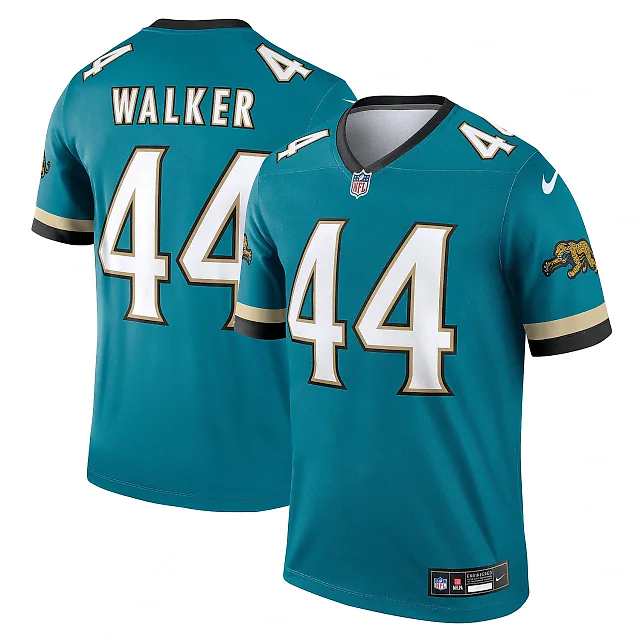 Zennovawear Men's Jacksonville Jaguars Travon Walker Teal Alternate Legend Player Performance Top