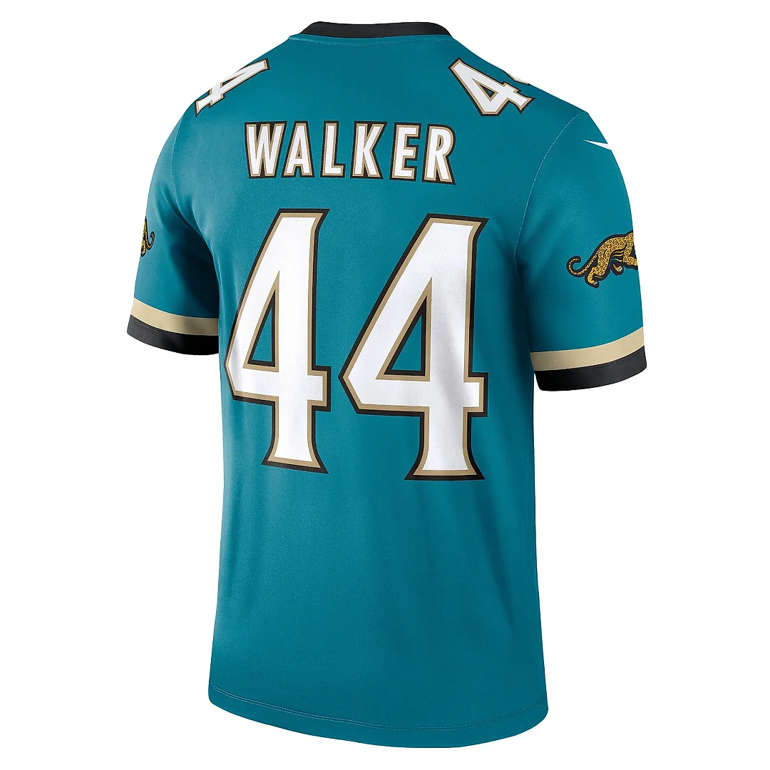 Zennovawear Men's Jacksonville Jaguars Travon Walker Teal Alternate Legend Player Performance Top