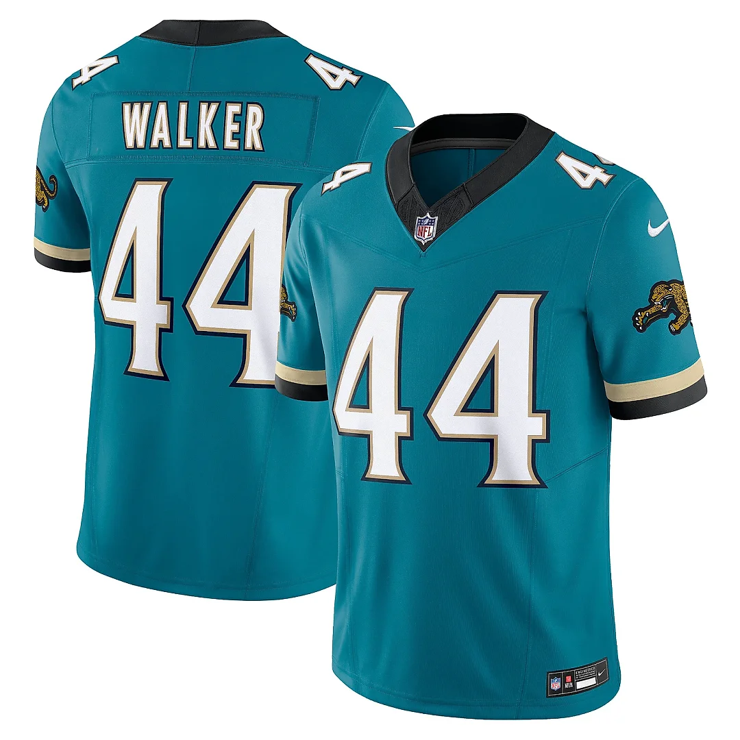Zennovawear Men's Jacksonville Jaguars Travon Walker Teal Prowler Throwback Vapor F.U.S.E. Limited Jersey
