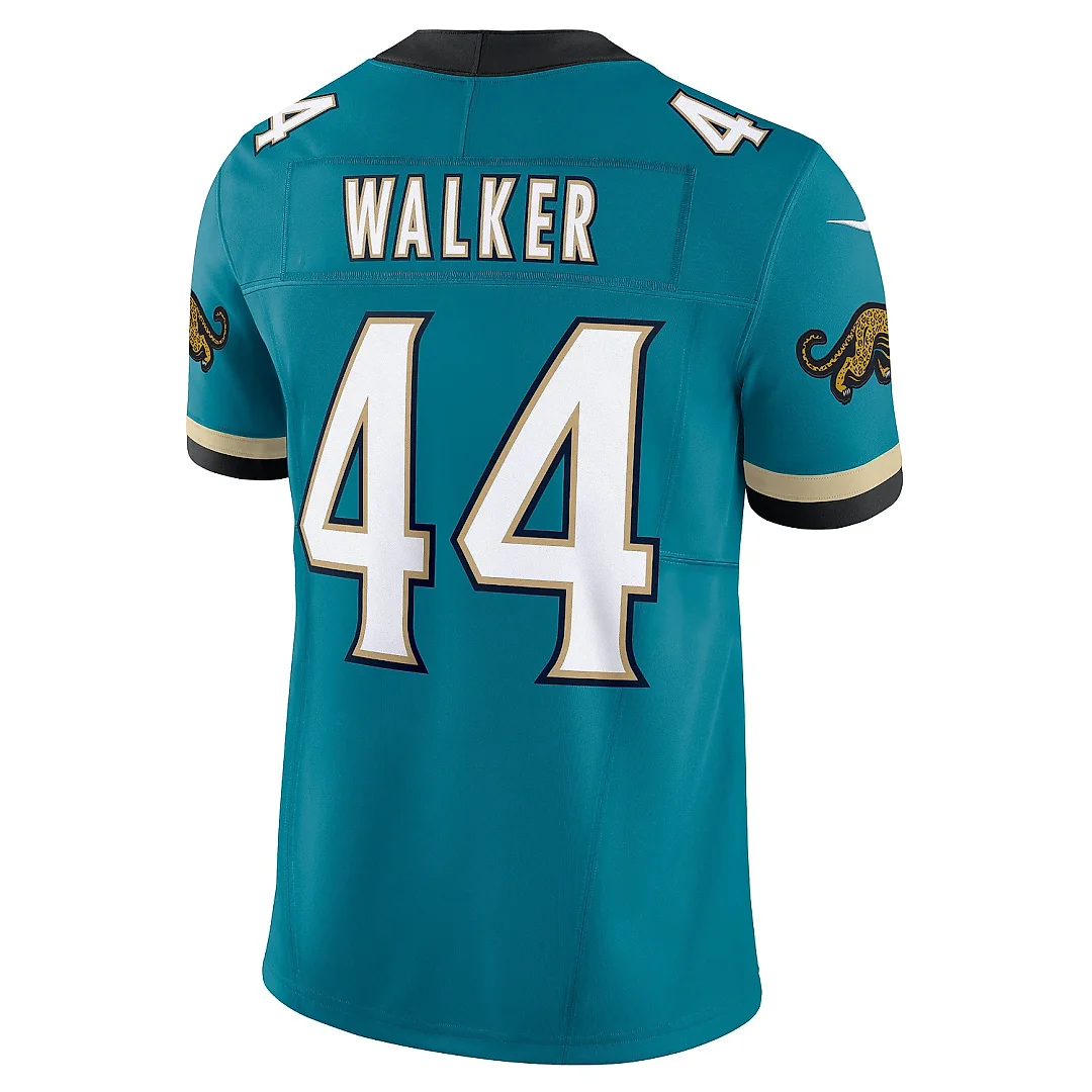 Zennovawear Men's Jacksonville Jaguars Travon Walker Teal Prowler Throwback Vapor F.U.S.E. Limited Jersey