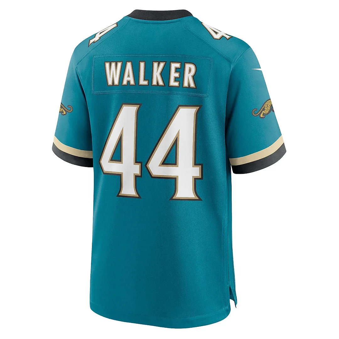 Zennovawear Men's Jacksonville Jaguars Travon Walker Teal Prowler Throwback Player Game Jersey