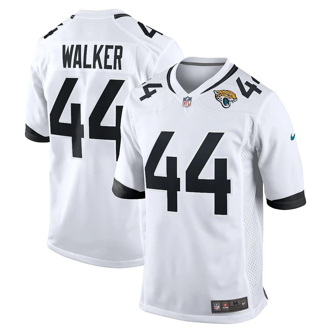 Zennovawear Men's Jacksonville Jaguars Travon Walker White Player Game Jersey
