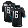 Zennovawear Men's Jacksonville Jaguars Trevor Lawrence Black Alternate Game Jersey