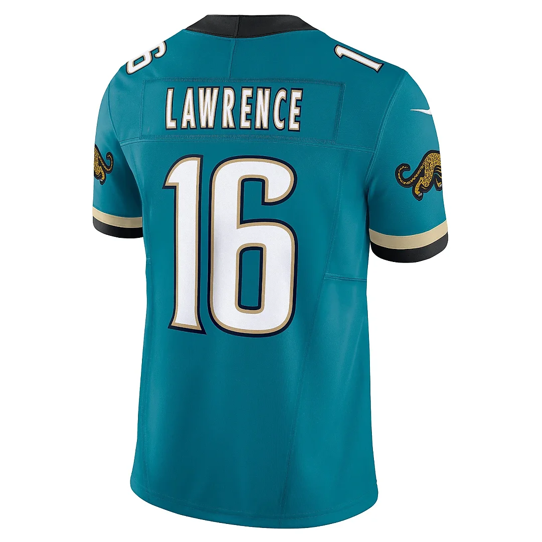 Zennovawear Men's Jacksonville Jaguars Trevor Lawrence Teal Prowler Throwback Vapor F.U.S.E. Limited Jersey