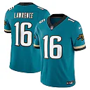 Zennovawear Men's Jacksonville Jaguars Trevor Lawrence Teal Prowler Throwback Vapor F.U.S.E. Limited Jersey