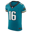 Zennovawear Men's Jacksonville Jaguars Trevor Lawrence Teal Prowler Throwback Vapor F.U.S.E. Elite Jersey