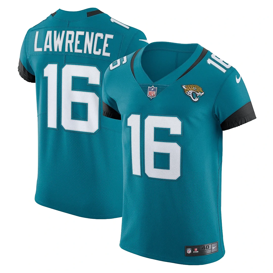 Zennovawear Men's Jacksonville Jaguars Trevor Lawrence Teal Vapor Elite Jersey