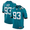 Zennovawear Men's Jacksonville Jaguars Tyler Lacy Teal Team Game Jersey