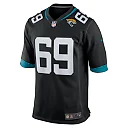 Zennovawear Men's Jacksonville Jaguars Tyler Shatley Black Game Jersey