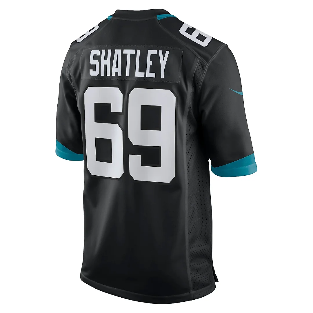 Zennovawear Men's Jacksonville Jaguars Tyler Shatley Black Game Jersey