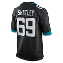 Zennovawear Men's Jacksonville Jaguars Tyler Shatley Black Game Jersey