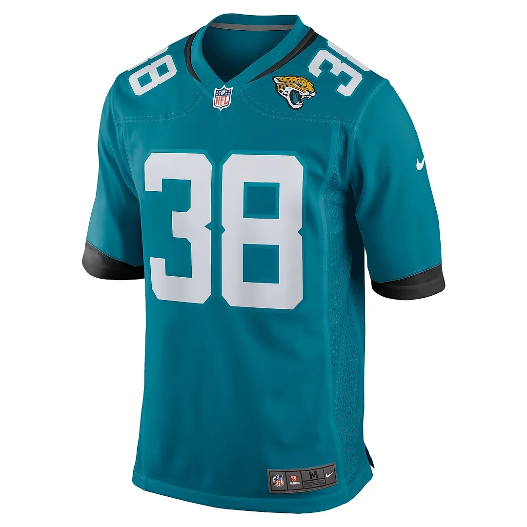 Zennovawear Men's Jacksonville Jaguars Velus Jones Jr. Teal Team Game Jersey