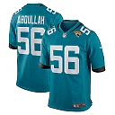 Zennovawear Men's Jacksonville Jaguars Yasir Abdullah Teal Team Game Jersey