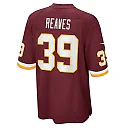 Zennovawear Men's Jeremy Reaves Washington Football Team Burgundy Game Player Jersey