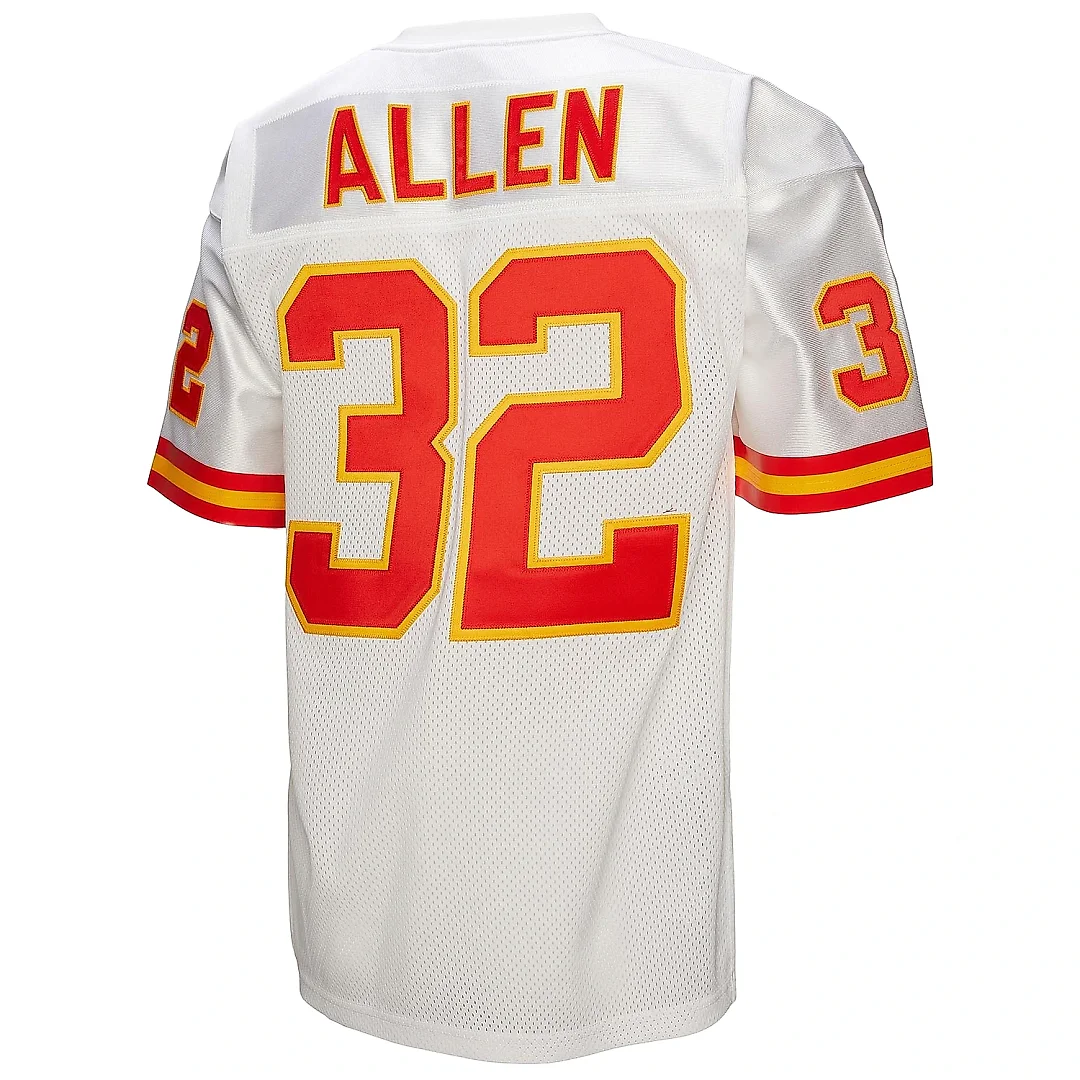 Zennovawear Men's Kansas City Chiefs 1994 Marcus Allen Mitchell & Ness White Throwback Retired Player Jersey