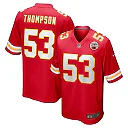 Zennovawear Men's Kansas City Chiefs BJ Thompson Red Game Jersey