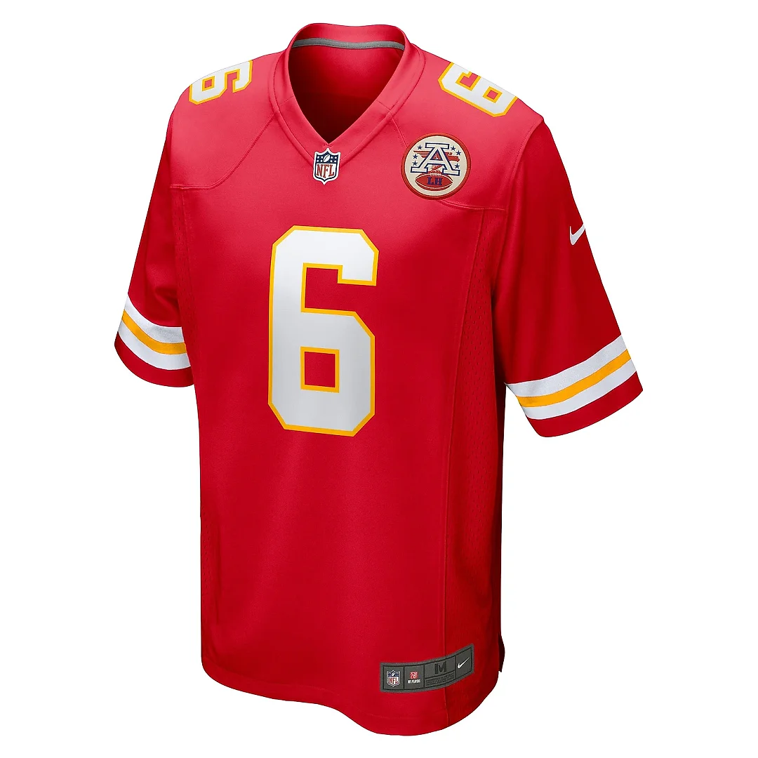 Zennovawear Men's Kansas City Chiefs Bryan Cook Red Game Player Jersey