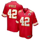 Zennovawear Men's Kansas City Chiefs Carson Steele Red Game Jersey