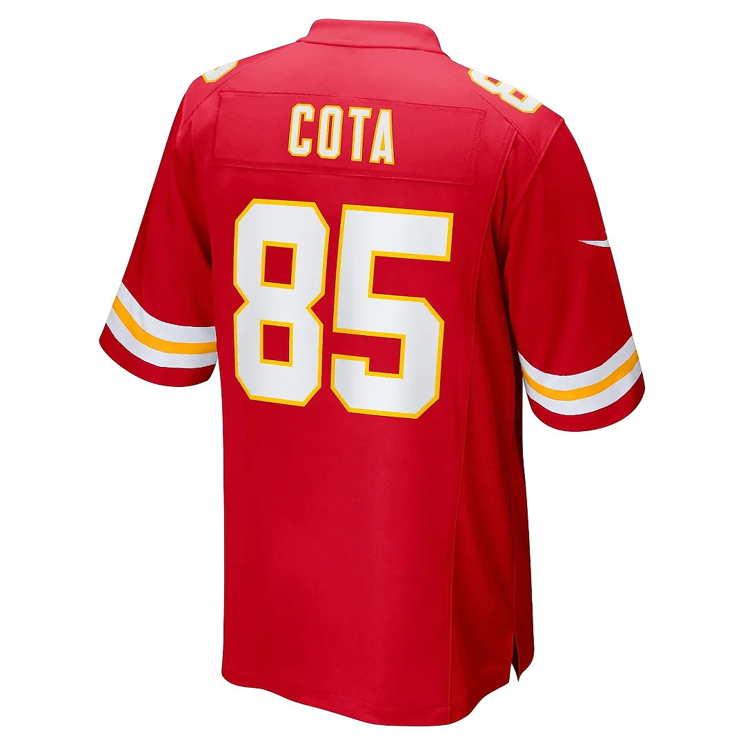 Zennovawear Men's Kansas City Chiefs Chase Cota Red Game Jersey