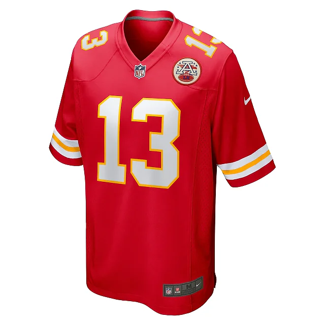 Zennovawear Men's Kansas City Chiefs Chris Oladokun Red Game Jersey