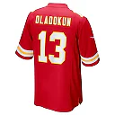 Zennovawear Men's Kansas City Chiefs Chris Oladokun Red Game Jersey
