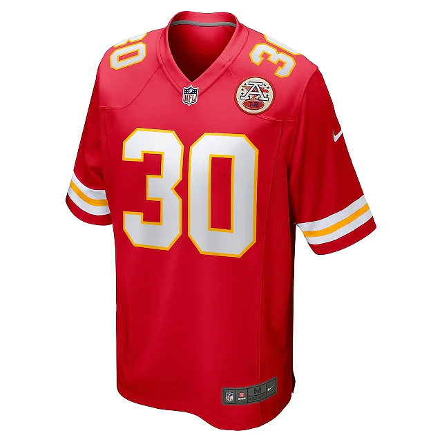 Zennovawear Men's Kansas City Chiefs Chris Roland-Wallace Red Game Jersey