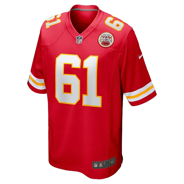 Zennovawear Men's Kansas City Chiefs C.J. Hanson Red Game Jersey
